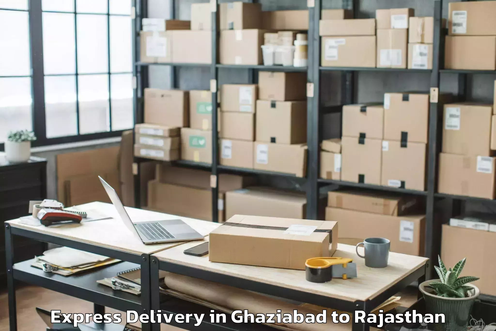 Leading Ghaziabad to Singhania University Jhunjhunu Express Delivery Provider